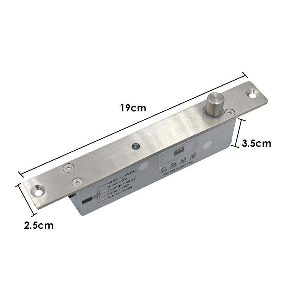 Electric Strike Door Lock Electronic NO Fail Safe Secure Mortise lock Electric Deadbolt For Access Control System
