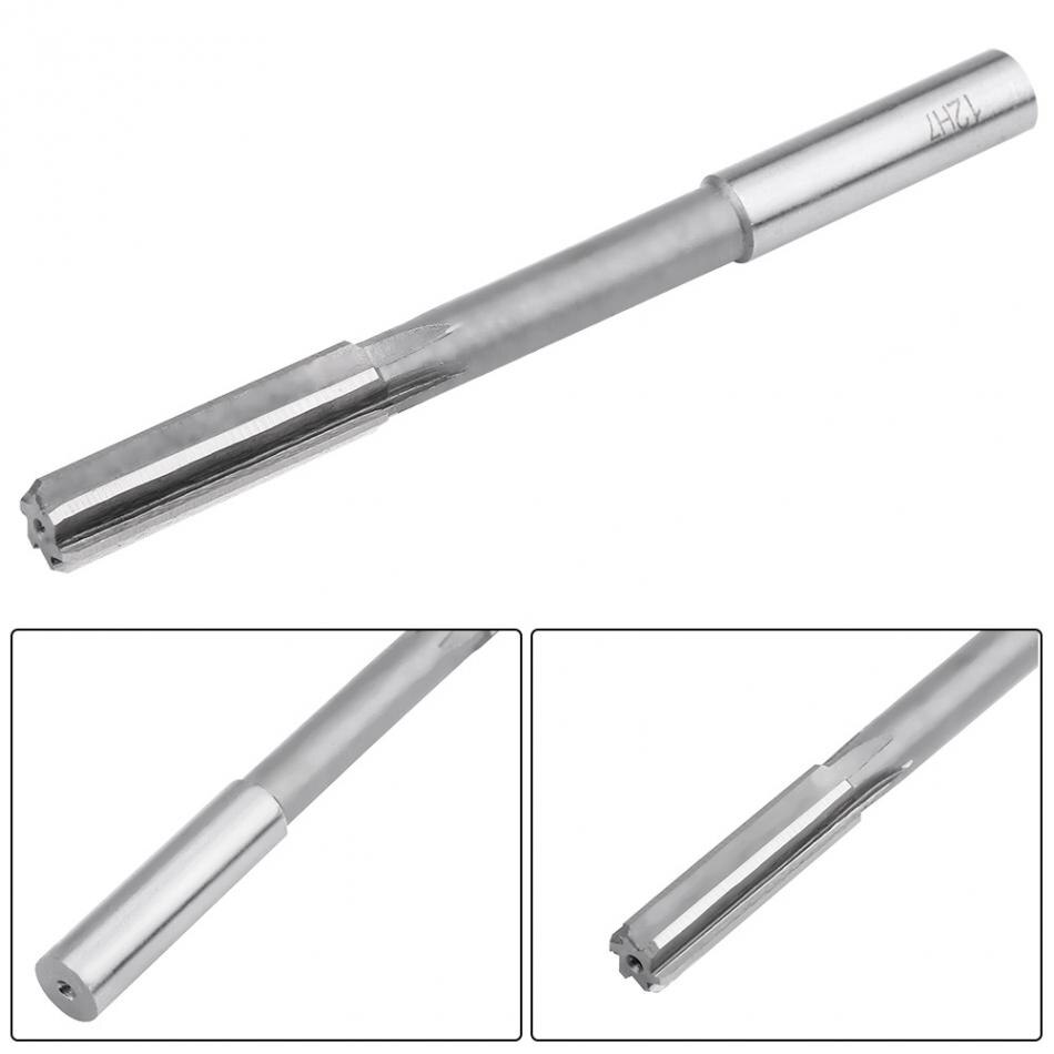 10pcs/set HSS H7 Machine Reamers Straight Flute Reamer Machine Cutter 3/4/5/6/7/8/9/10/11/12mm Woodworking Tools