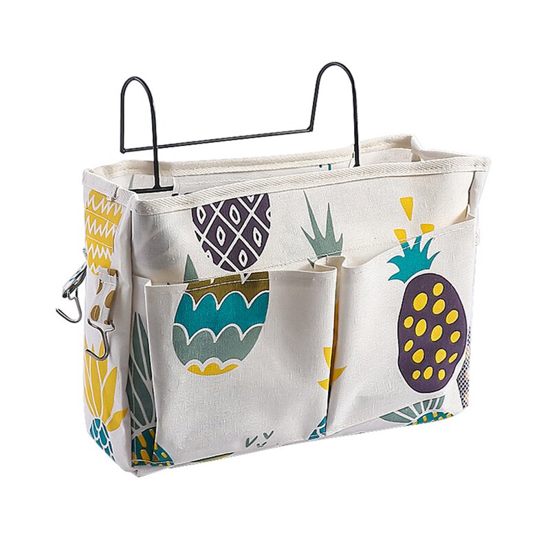Chevet Suspendu Organisateur de Poche Sac De Rangement Organisateur de Garde-Robe Coton Chambre Salle De Bain Magazine Fourre-Tout De Stockage Organizador Pochette: 010