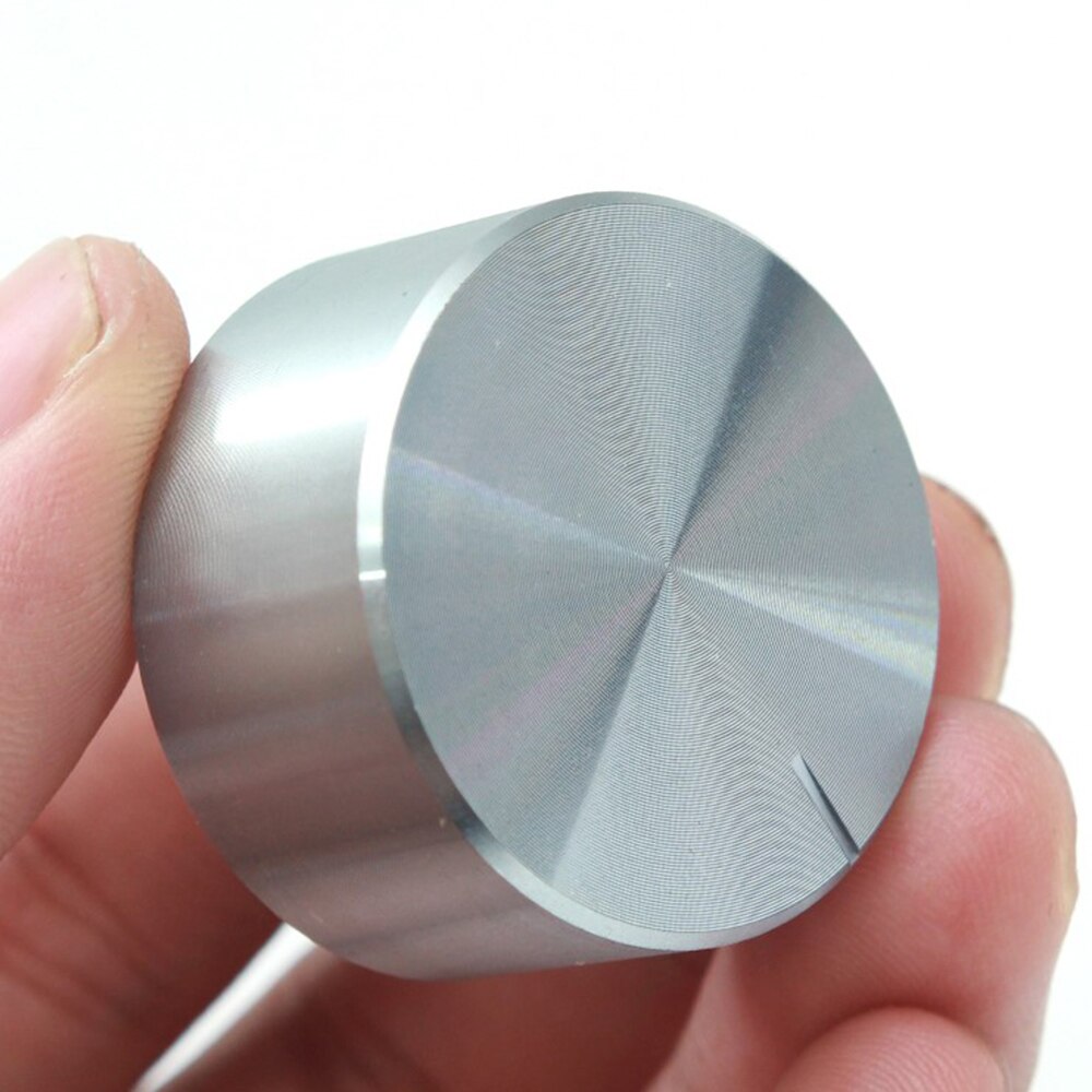 GHH Black Silver Gold 26X17mm 6mm Alloy Knurled Shaft Hole Rotation Switch Volume Control Knob Cap Aluminum Potentiometer Knob