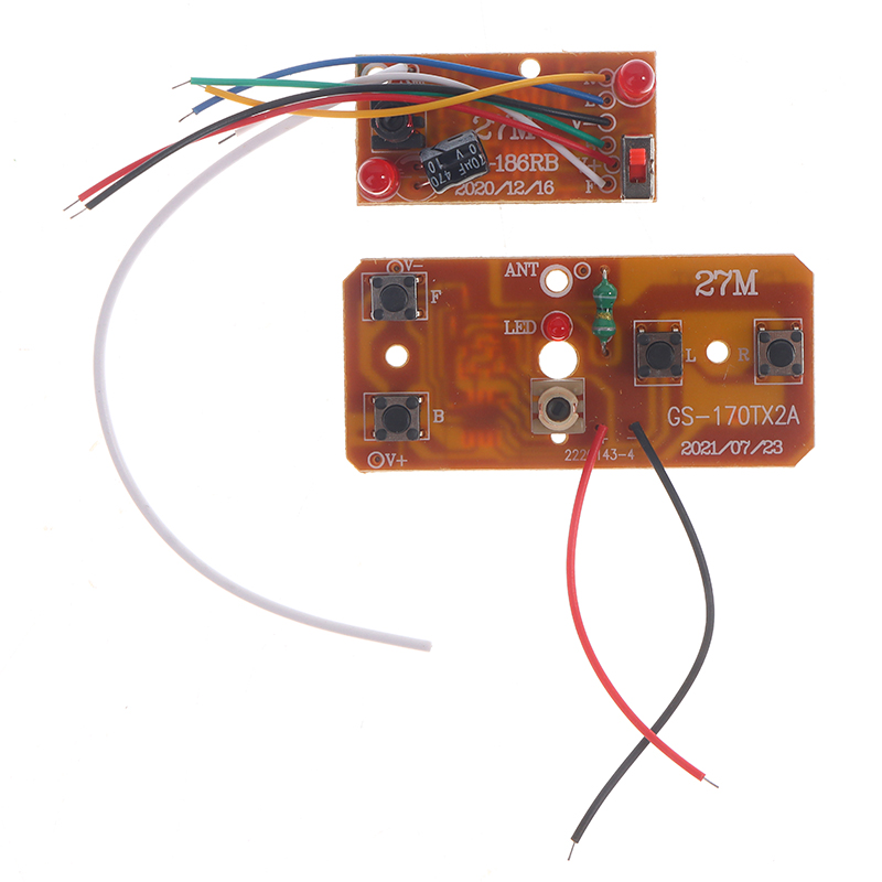 4CH RC télécommande 27MHz Circuit PCB émetteur + carte récepteur pour voiture RC télécommande jouets pièces