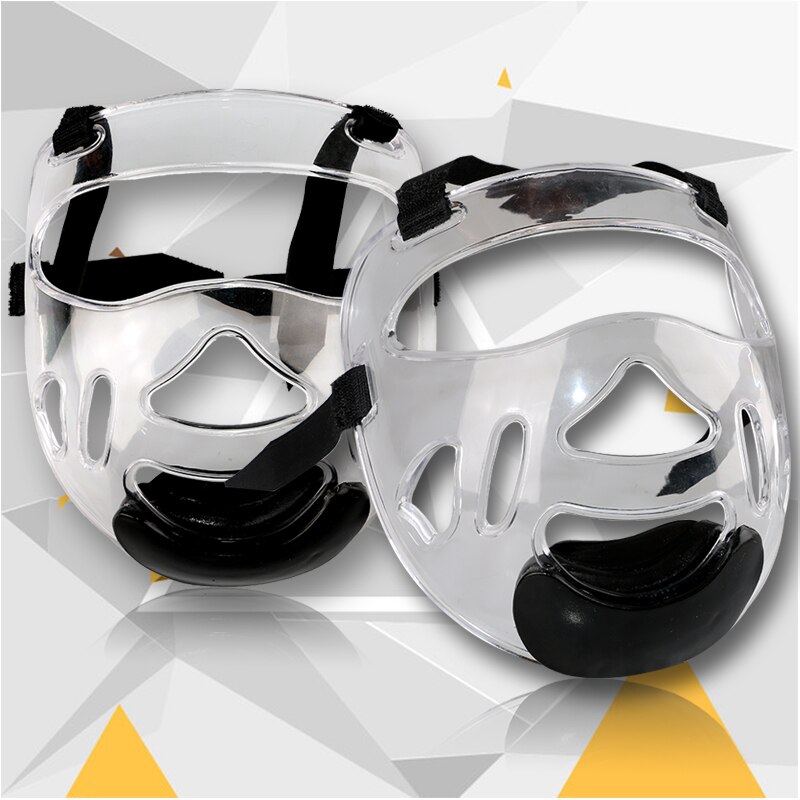 Casco de Karate para niños y adultos, máscara de plástico extraíble, protector de nariz, TKD, barato