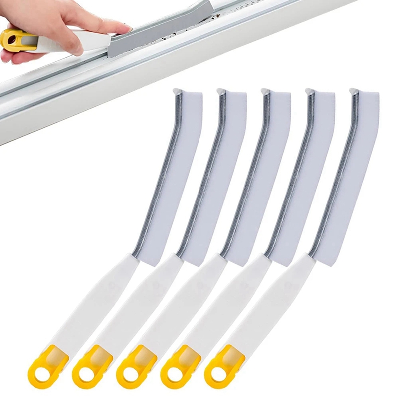 DoingsMultifunctional Long Crevice Brush,Hard Bristle Cleaning Brush, Bathroom, Floor Crack, Toilet No Dead Corner Brush