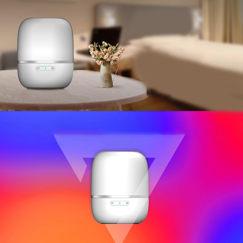 Wifi Smart Bedlampje Nachtlampje Kleurrijke Led Smart Tafellamp Sfeer Lamp Usb Smart Bedlampje
