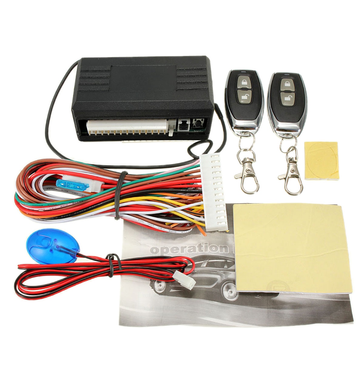 Universal Car Afstandsbediening Centrale Deurvergrendeling Vergrendeling Keyless Entry System Kit Hoofdunit En Afstandsbedieningen