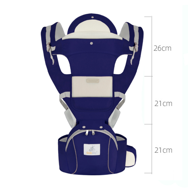 Portabebé ergonómico para bebé de 0 a 48 meses, porta bebés para bebé, cabestrillo para bebé 3 en 1, frontal, ergonómico, canguro, eslinga para llevar a bebé: Dark blue