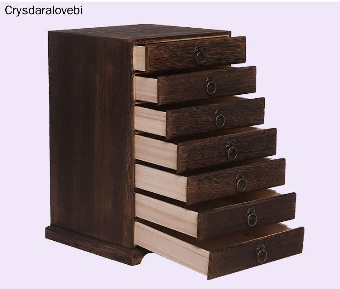 Multi-layer solid wood storage box Boxes Pu&#39;er tea collection Tea Wooden box Jewelry storage boxs kit