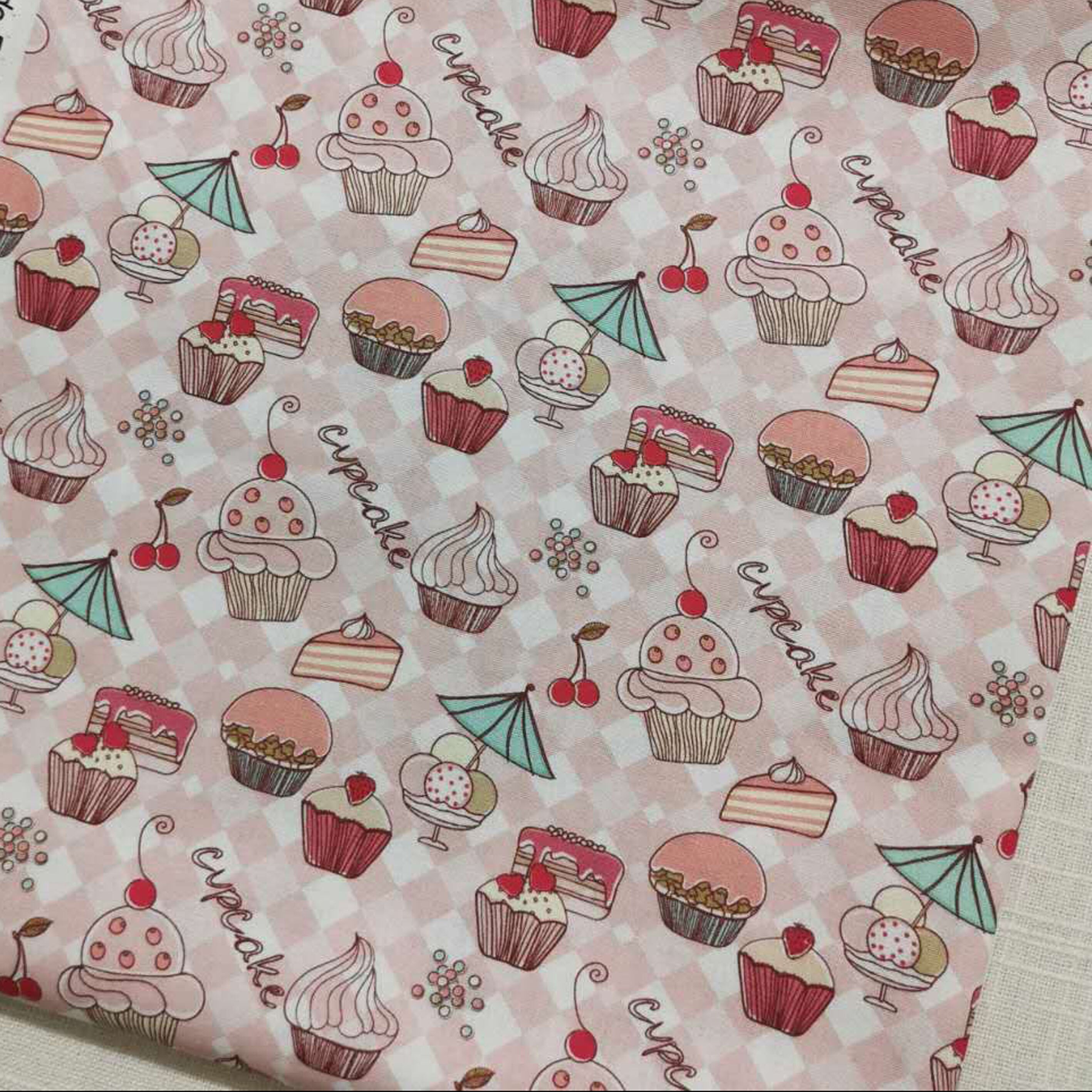 Baumwolle Stoff Eis Cupcake dessert Süße Gebäck Donut Honig Candy Patchwork Textil Tissue Home Kleidung Kleid Dekoration