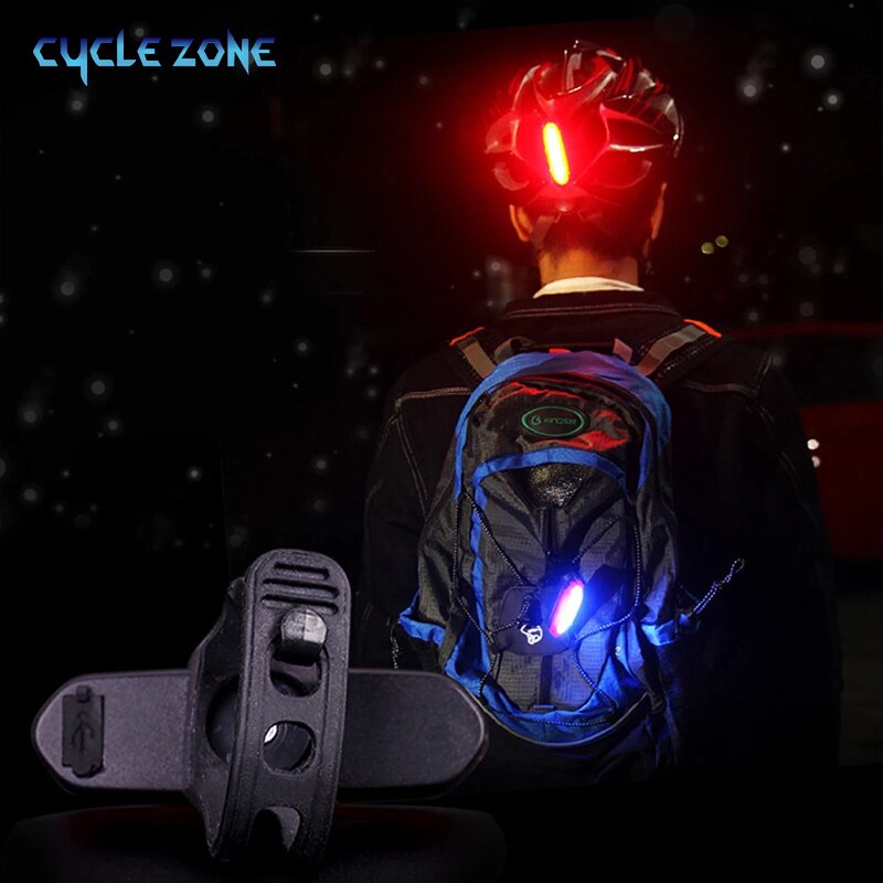 Fiets Achterlicht Mtb Fietsen Waarschuwing Achter Fiets Veiligheid Lamp Usb Oplaadbare Voor/Achter Koplamp Led Verlichting Voor Fiets helm