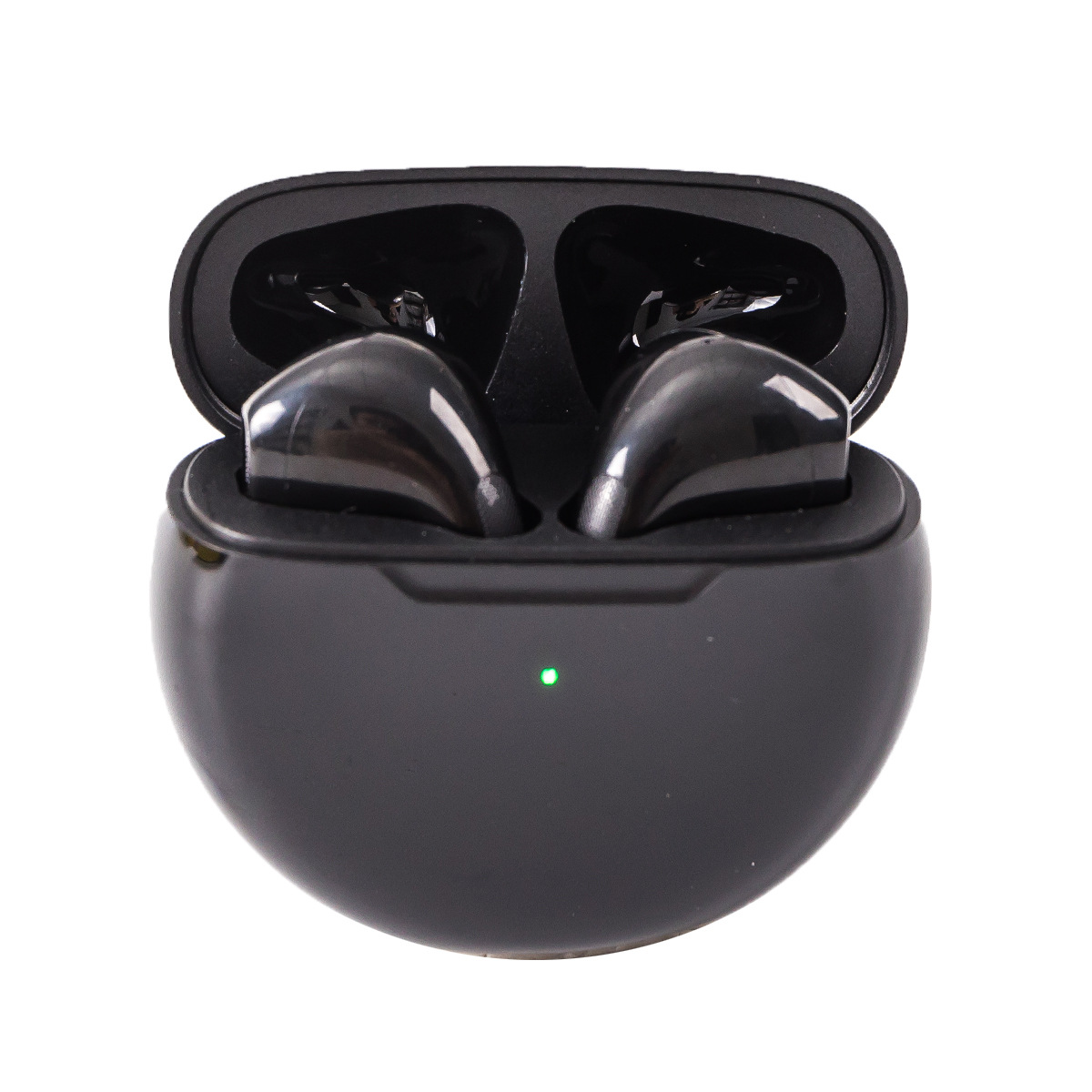 Pro 6 tws bluetooth-øretelefoner trådløse bluetooth-headset støydempende ørepropper med mikrofon pro 6 trådløse hodetelefoner for iphone: Svart