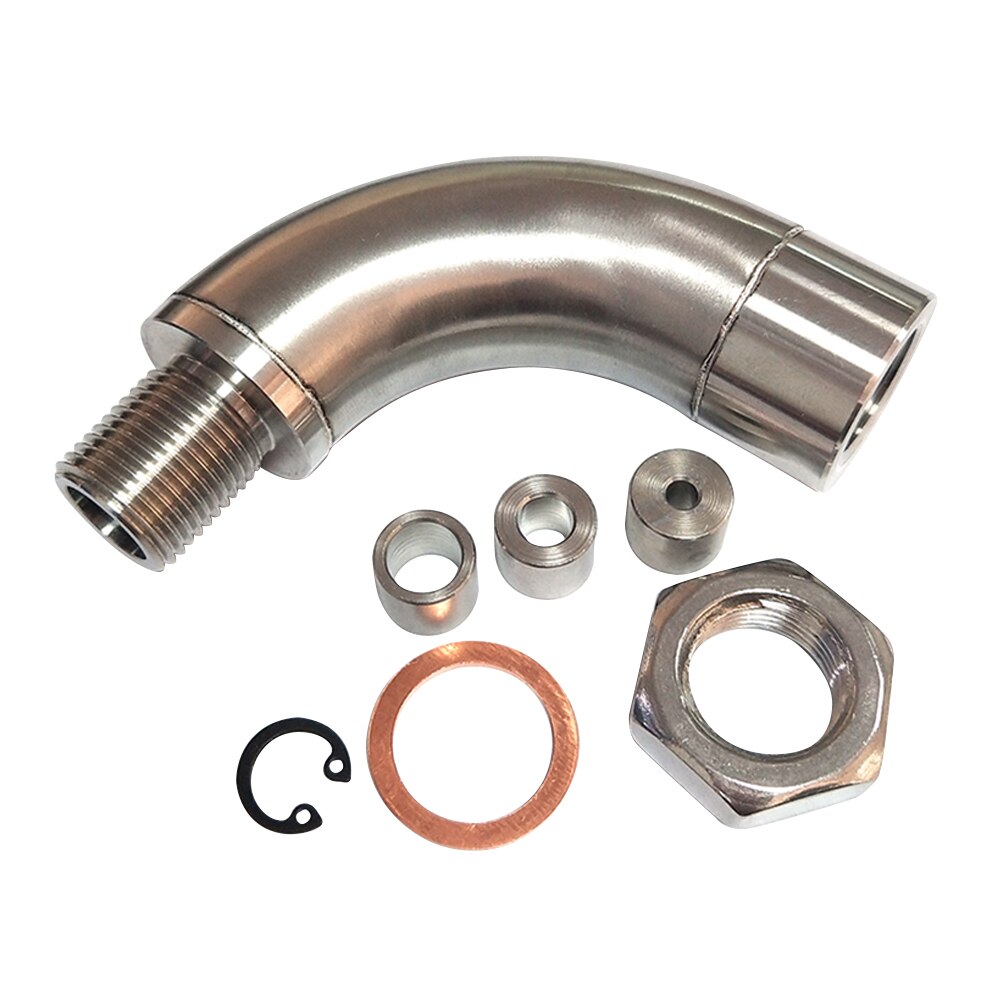 M18X1.5 O2 Angled Oxygen Sensor Lambda Extension Spacer Brass For Decat /Hydrogen: Default Title