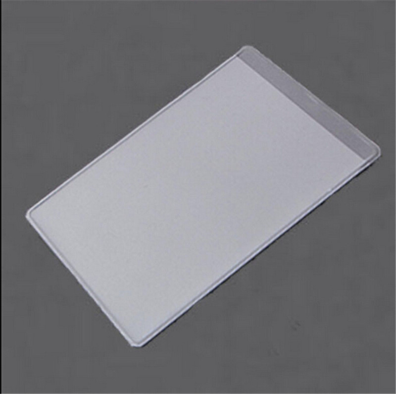 10 stk. klare kortholder blødt plastik kreditkortbeskyttere forretningskortdæksel id indehavere 9.6 x 6cm støvtæt