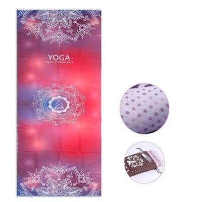 Yoga Handdoek Siliconen Antislip Mat Deken Pilates Mat Milieu Fitness 183*65Cm Microfiber Afdrukken Geweven Handdoek: 5