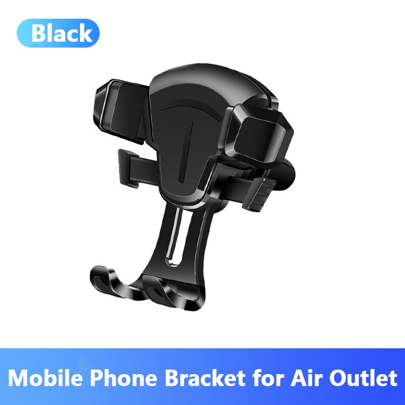 Universal Car Phone Holder Suction Cup Car Phone Holder For Phone In Car Support Smartphone Voiture Stand Car Accessories: air outlet black