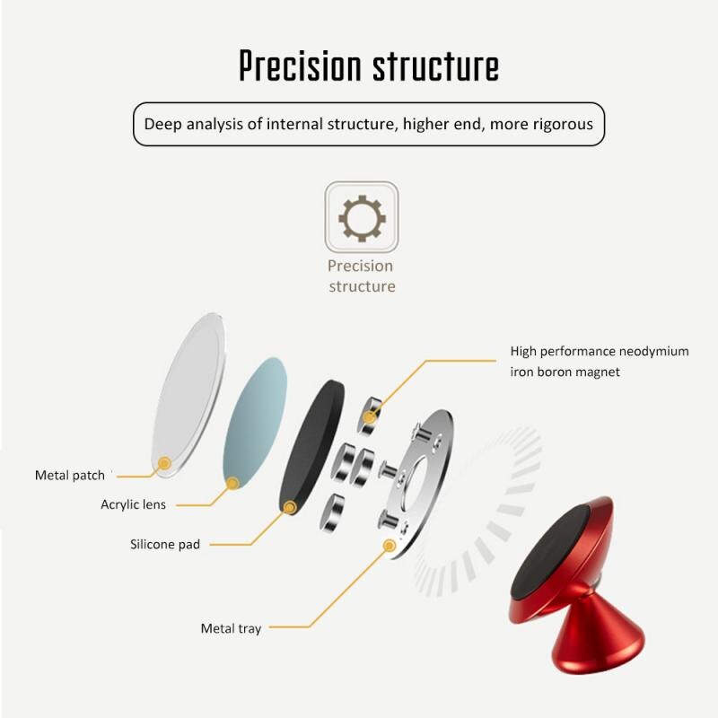 Universal Magnetic Car Phone Holder Mobile Cell Air Vent Mount Magnet GPS Stand for iPhone 11 Pro Xs Max X Xiaomi Huawei