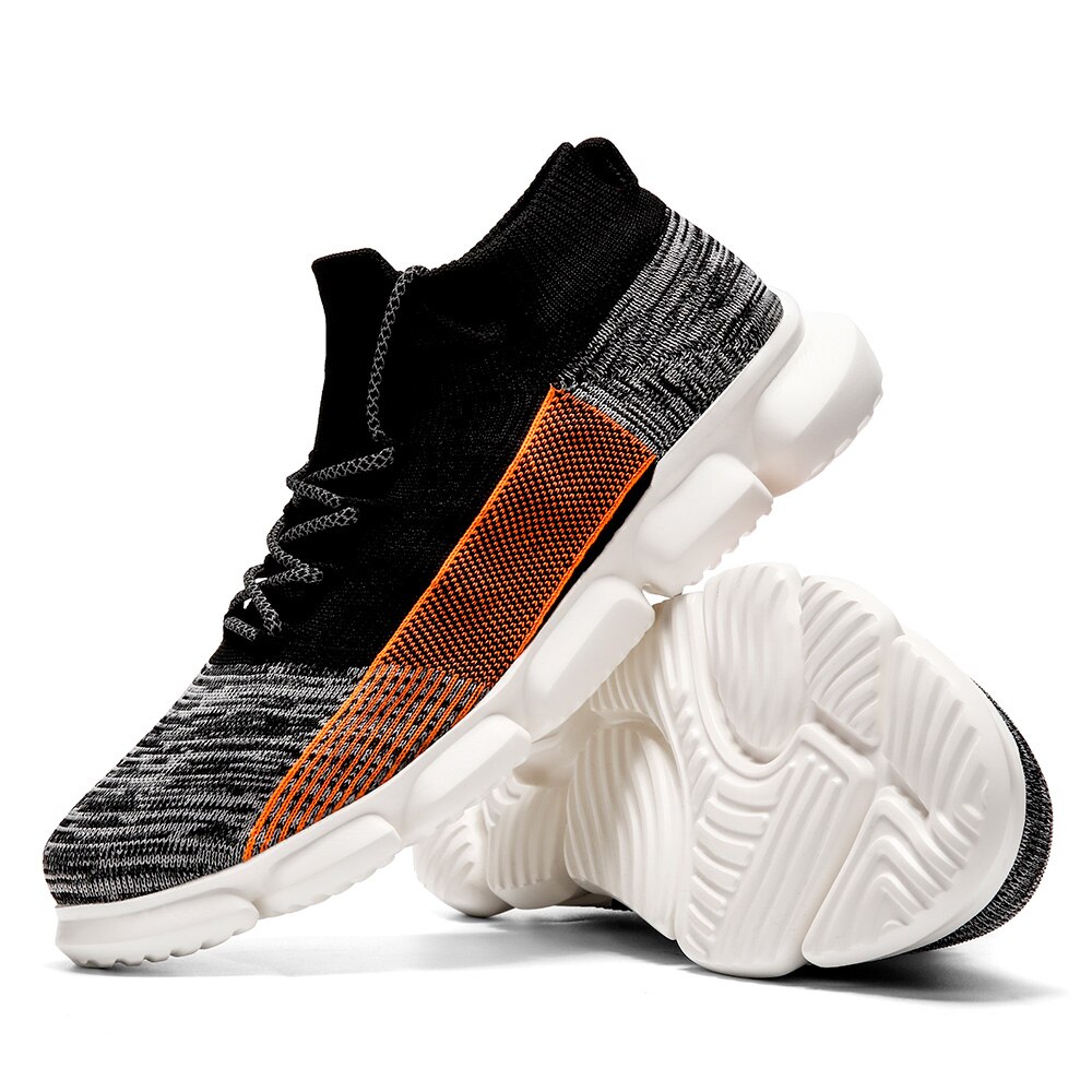 Mew Men's Running Sneakers Summer Flying Weave Soft and Comfortable Sports Leisure Shoes