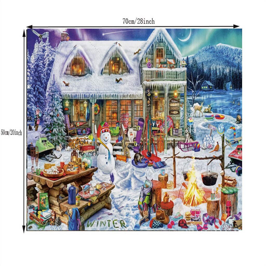 Christmas Theme 1000 Piece Adult Children Puzzle Pattern Toy Beautiful Christmas Pattern Jigsaw Puzzle 1000 Piece