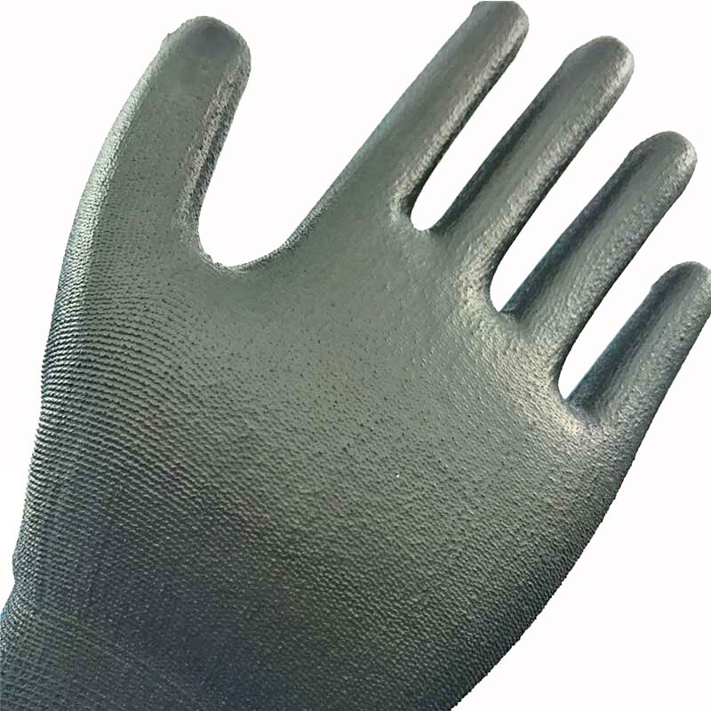 24Pieces/12 Pairs Nylon PU Nitrile Rubber Palm Coated Safety Glove CE 4131X Mechanic Protective Working Gloves