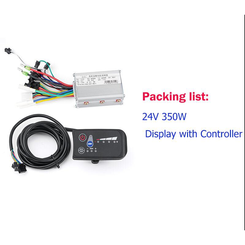 Electric Bike Brushless Controller 24V-48V 250W 36V-48V 350W E-bike Controller with LCD Display Scooter Blcd Controller: 24v 350W