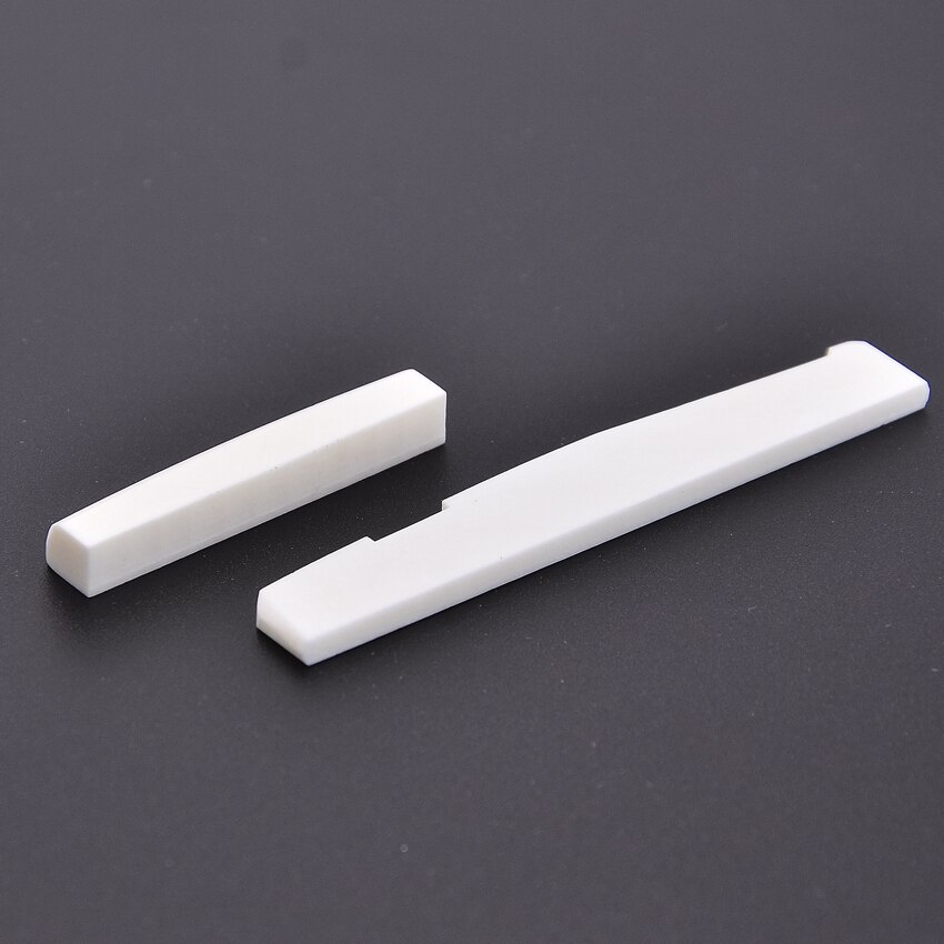 1pc 6 String Guitar Bone Nut and Bridge Saddle Made of Real Bone for acoustic/ electric guitar parts and accessories