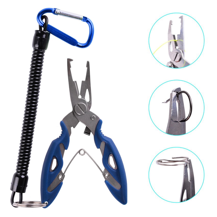 Angeln Zange Scissor Braid Linie Köder Cutter Haken Remover Tackle-Tool Schneiden Fisch Zange Schwarz Blau Orange Schere