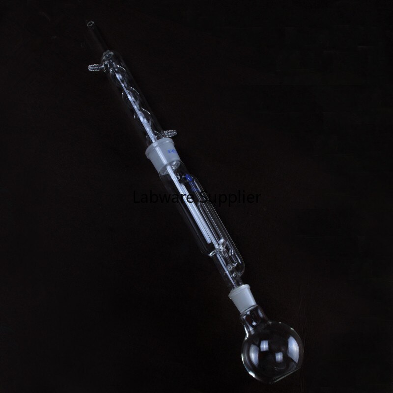 Tipo de bola Soxhlet aparato extractor de vidrio Soxhlet, aparato de extracción soxhlet con condensador en espiral