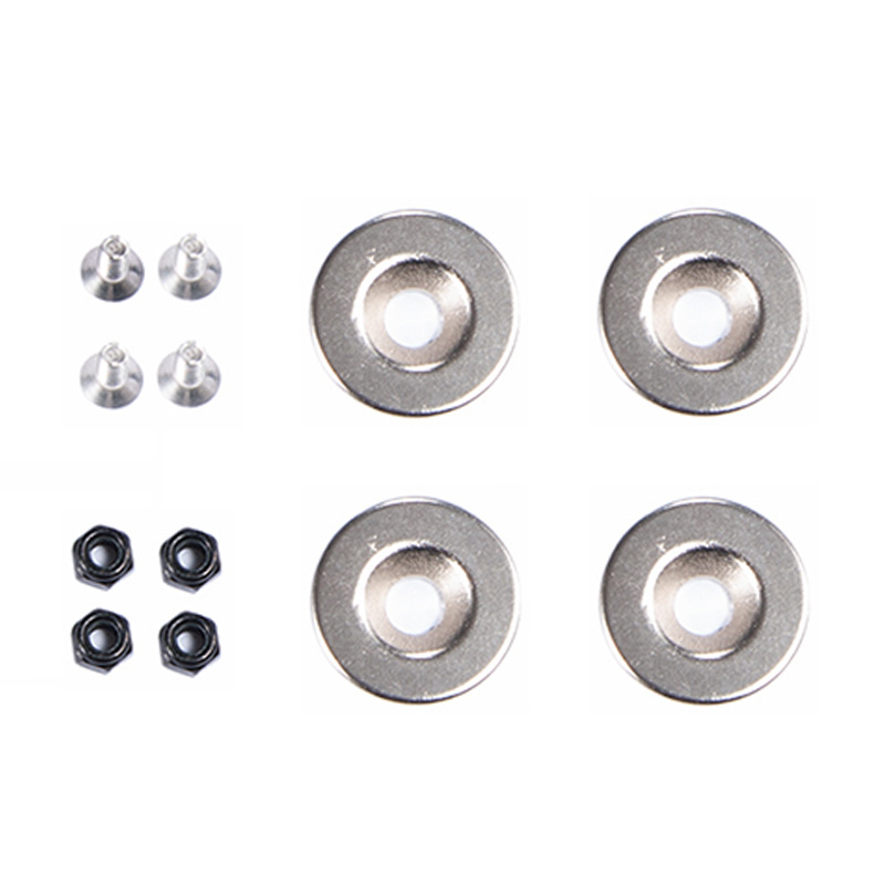 4Pcs Rc Auto Shell Körper Montieren Metall L-Halterung Mit Magnet Für 1/10 Rc Crawler Auto Axial Scx10 90046 90047 D90 Feste Halterung Par