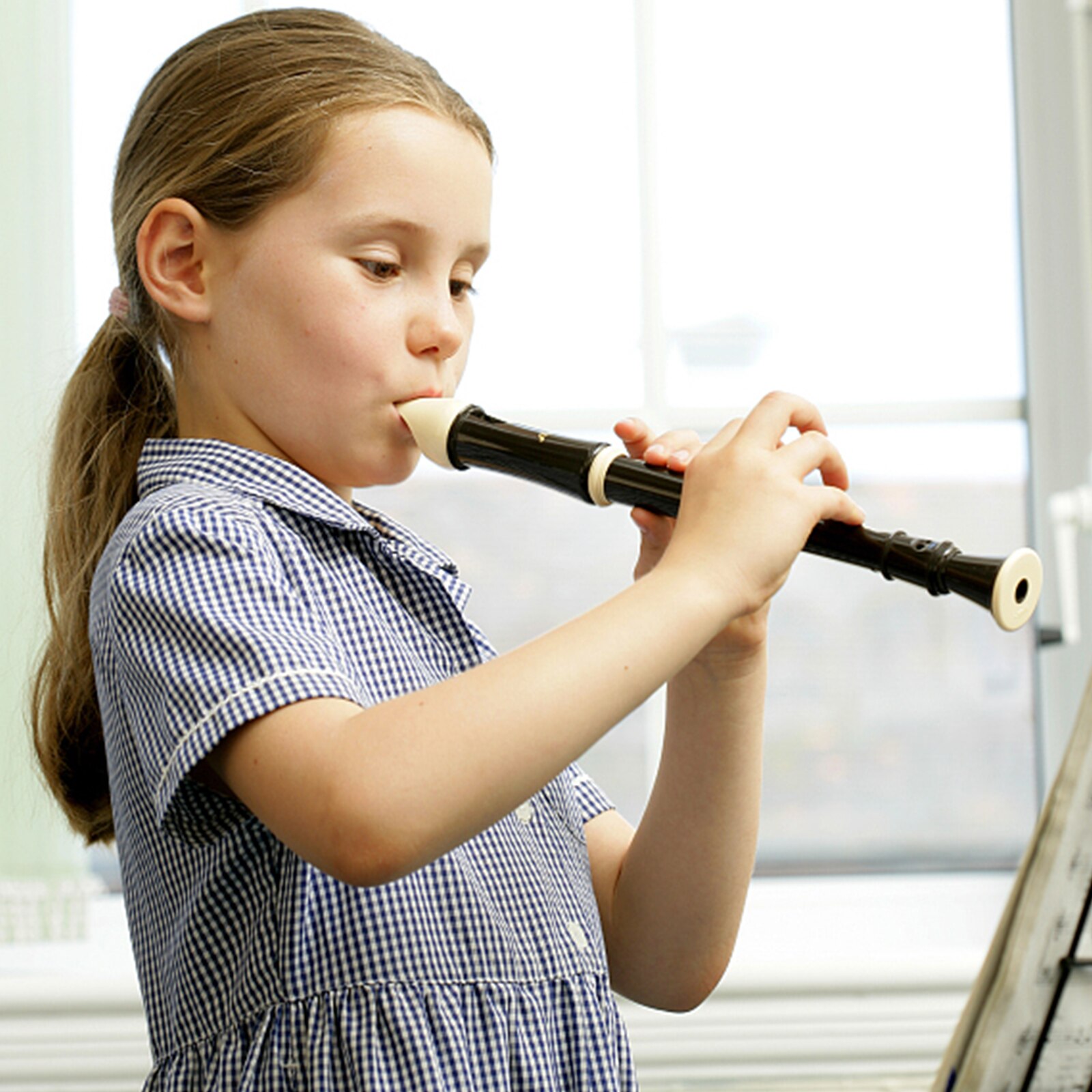 1 Pc Creatieve Kinderen 8-Gat Inleidende Klarinet Instrument Voor Beginners (Zwart)