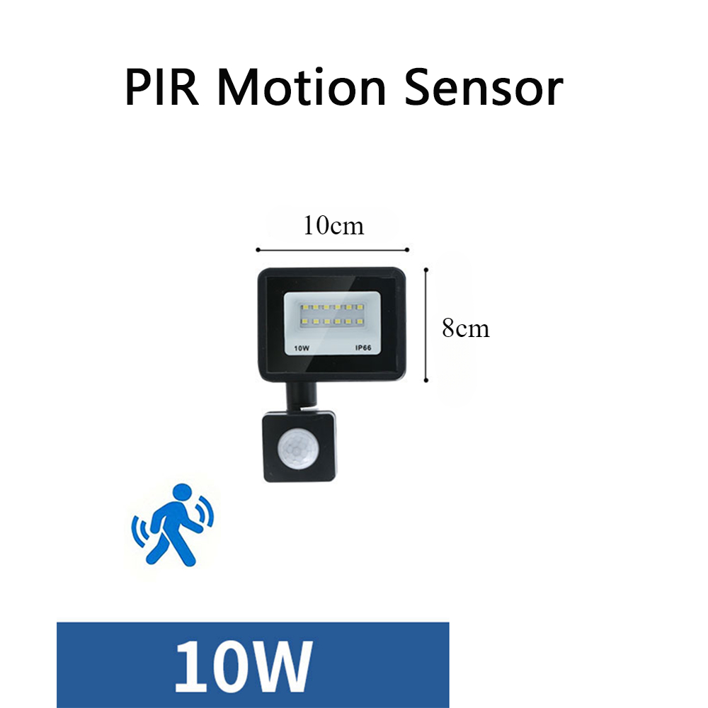 LED PIR Motion Sensor Floodlight Wall Light White ... – Grandado