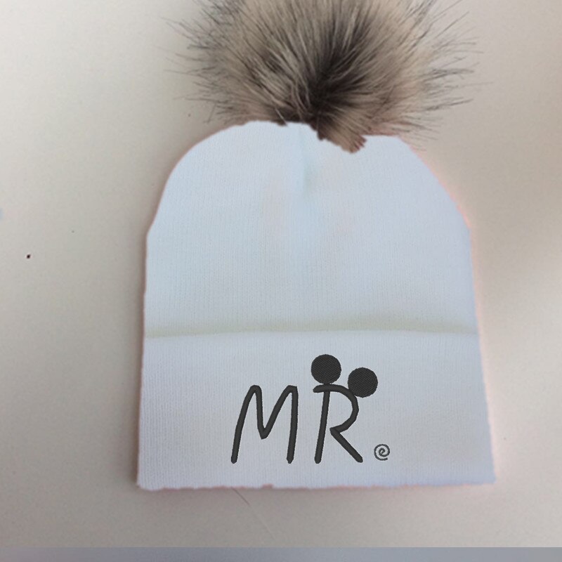 Lente Winter Peuter Baby Kids Kinderen Baby Kleurrijke Wasbeer Faux Fur Pom Pom Hat Cap Beanie Voor Meisjes En Jongens pom Beanie: mr-4