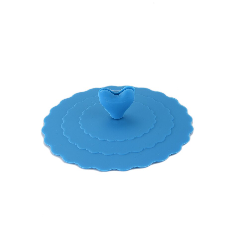 1pc Universal Siliconen Zuig Deksel-kom pan Kookpot Deksel-silicon Stretch Deksels Keuken Spill Deksel Voor pannen Kommen Kopjes Container: Blauw