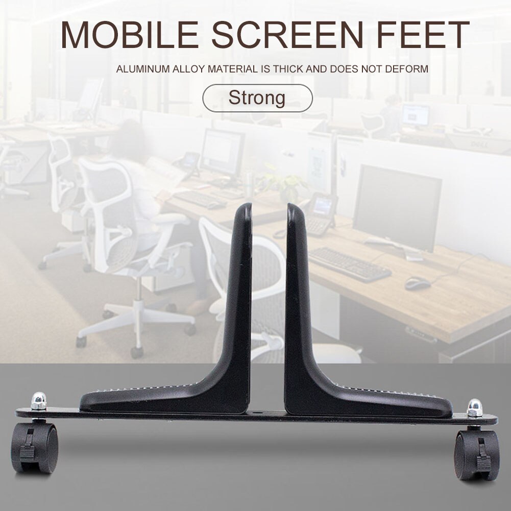 1pc Room Divider Movable Wheel Home Office Feet Hotel Easy Install Aluminum Alloy Partition Stable Privacy Screen Holder Modern