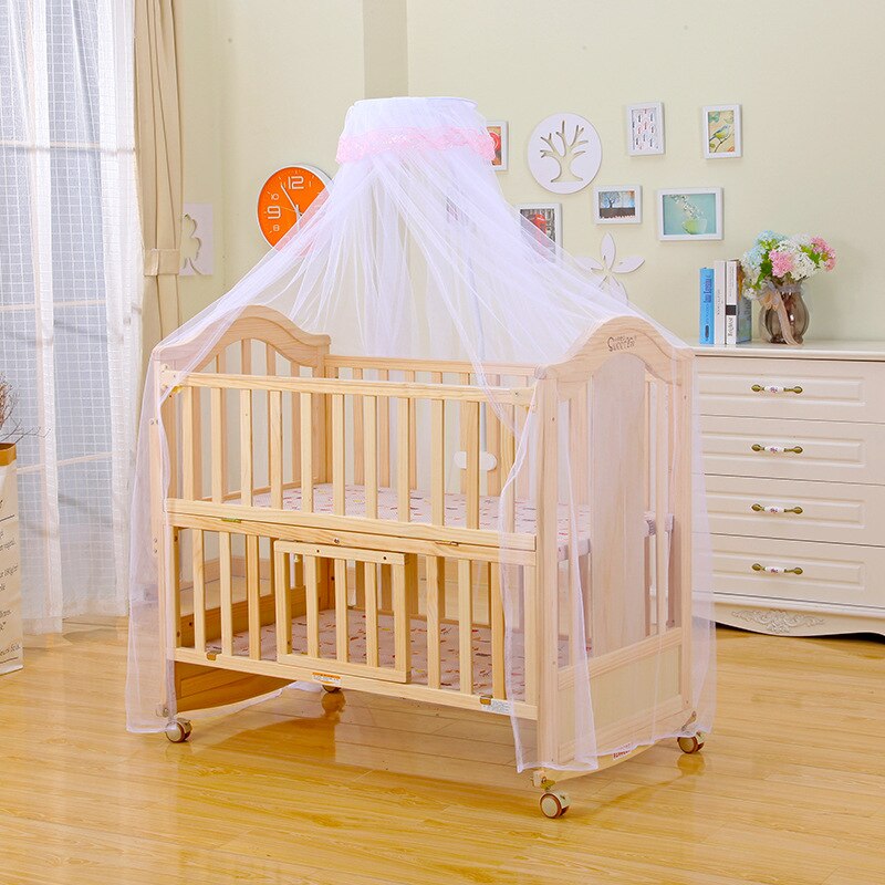 Bebê verão mosquito net cama mosquiteiro branco cama cúpula pendurado mosquito capa anti-mosquito mosquito rede 160x450mm: E