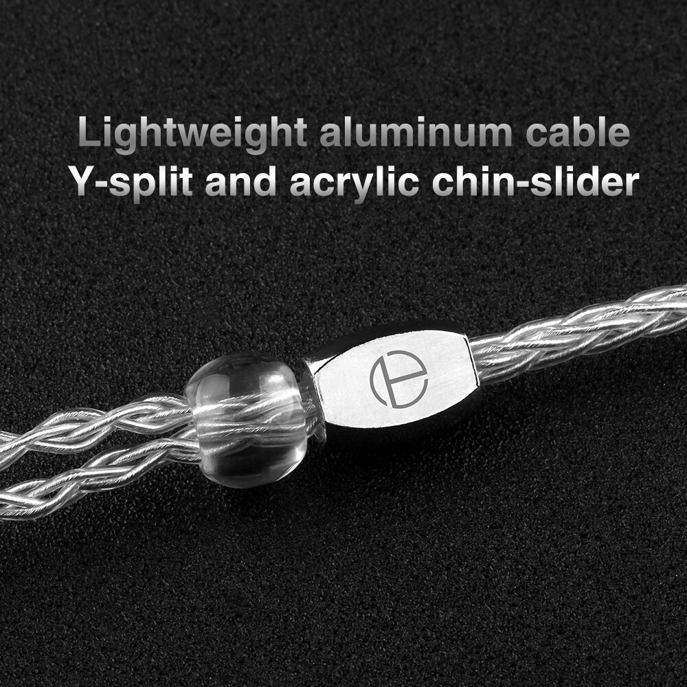 Trn  t3 8- kärnig rent silverkabel 2.5/3.5mm med mmcx /2- polig kontakt uppgraderad kabel hörlurskabel för trn  v90 v80 v10 ba5 st1