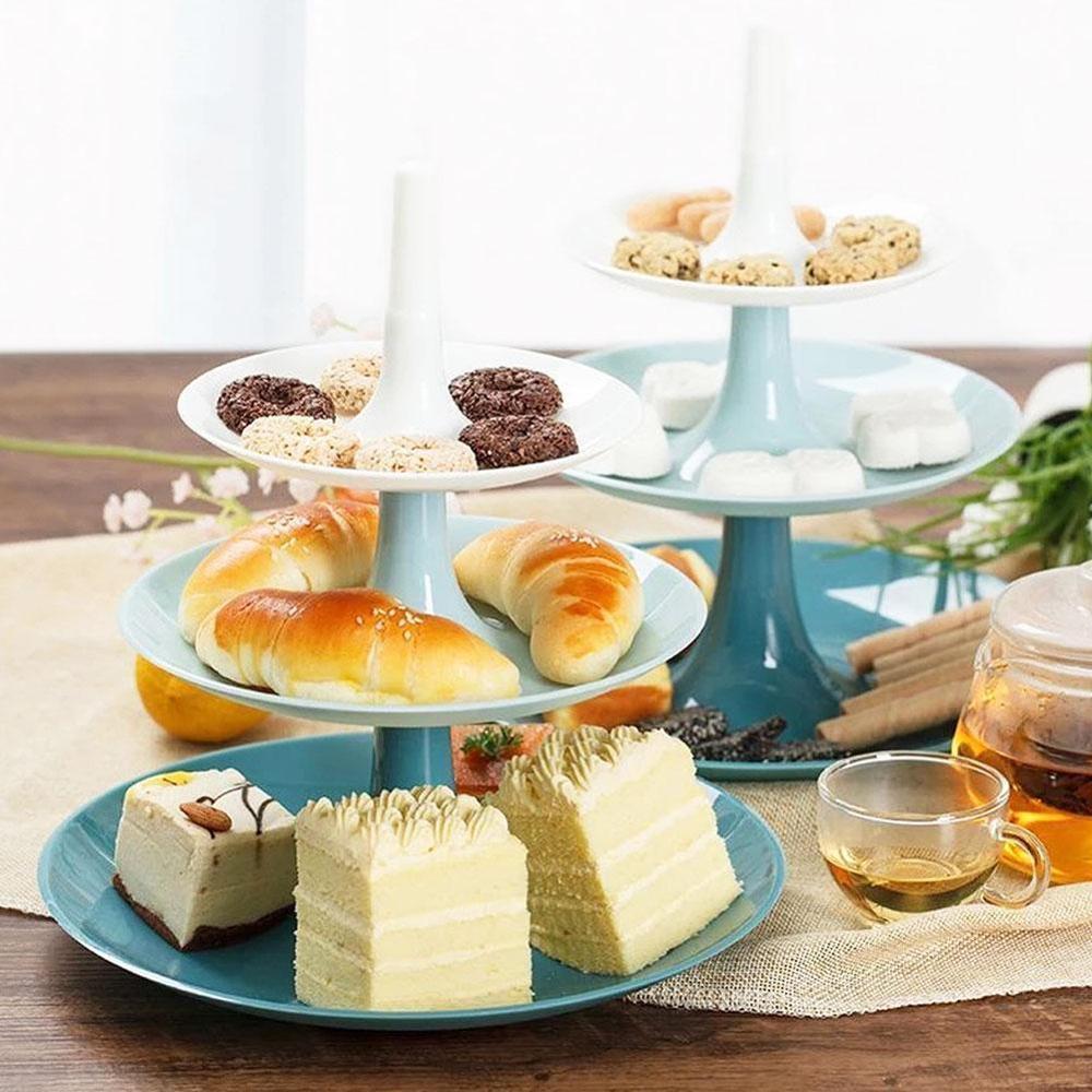 2/3 lags krone kage tallerken holder dessert frugt stativ samling dekoration fest værktøj kage håndtag tallerken kage leverandør med  n4 x 5