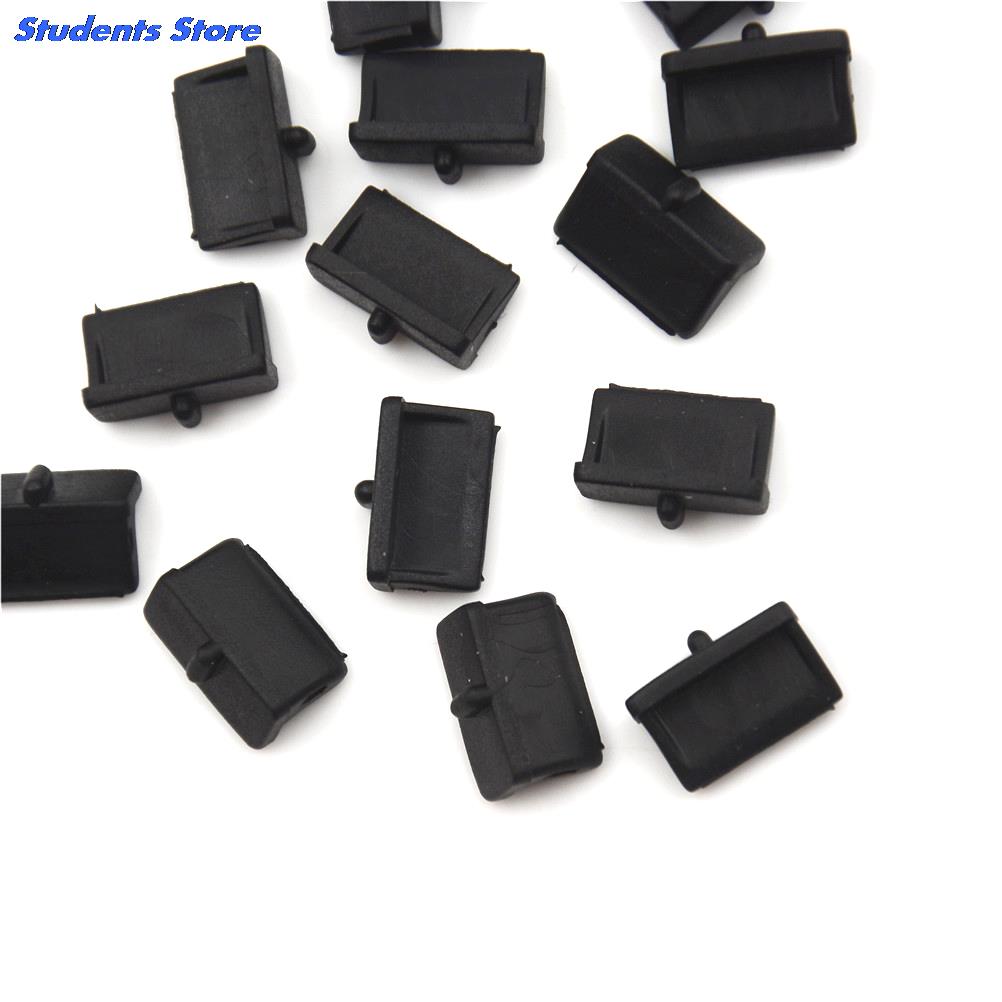 20Pcs coperchi porta USB spina antipolvere porta di ricarica USB protezione durevole nero per PC Laptop tappo coperchio spina USB