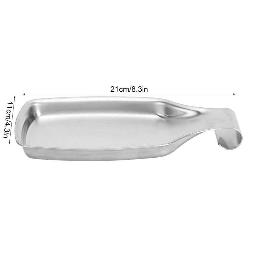 Tableware restaurante Stainless Steel Spoon Rest Spatula Soup Ladle Buffet Storage Stand Tray Kitchen Cooking Utensils