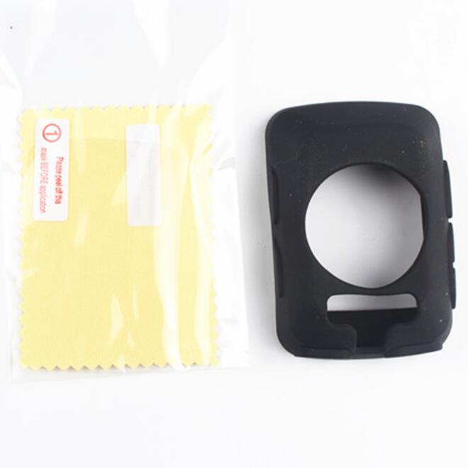 Edge 520-funda protectora de goma de silicona para ordenador, película protectora para pantalla LCD para Garmin Edge 520
