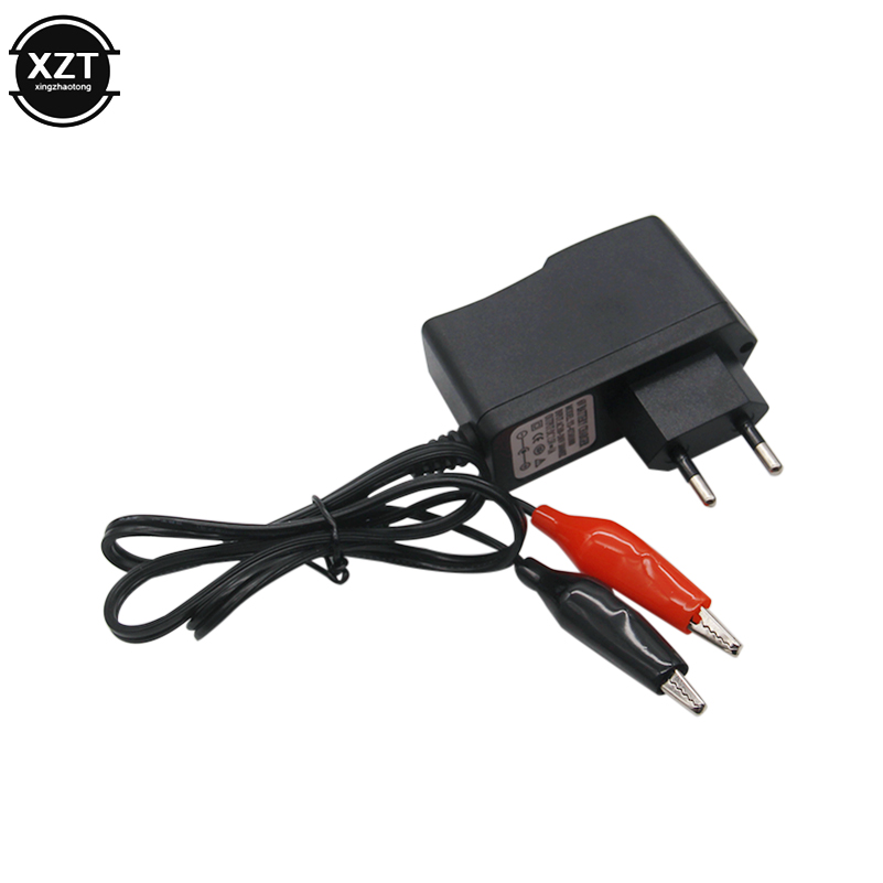 Cargador de batería automático Universal, 6V, 1A, para cochecito de bebé, coche de juguete, motocicleta, baterías selladas de plomo y ácido, enchufe europeo y estadounidense