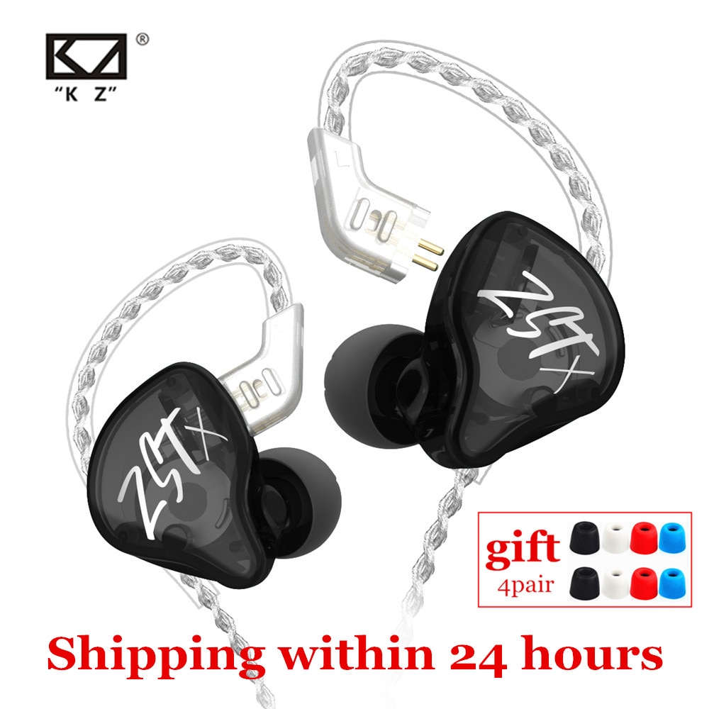 KZ ZSTX 1BA+1DD Hybrid technology HIFI In Ear Earphones Bass Earbud Sport Noise Cancelling Headset KZ ZS10 pro ZSN pro ZSX C12