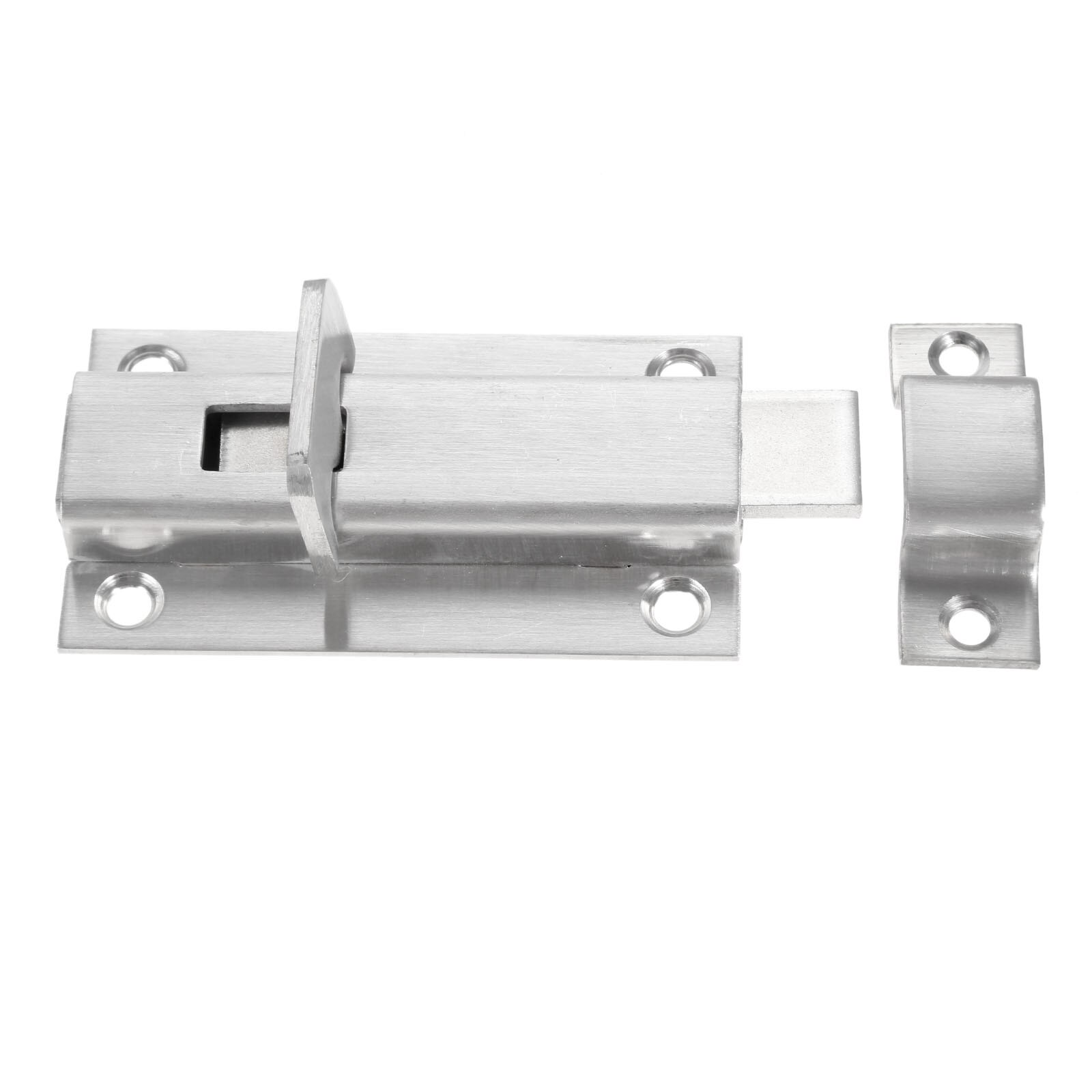 1Pc Stainless Steel Manual Door Latches Sliding Locks Barrel Bolts Latch Hasp Stapler Gate Lock Safety Easy Install for Bathroom