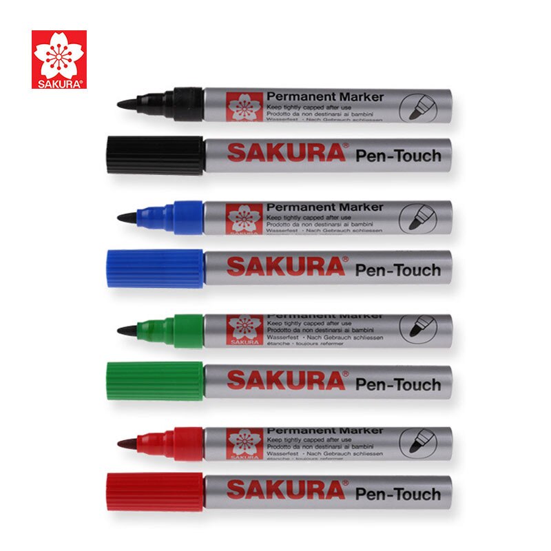Sakura Enkele Kop Olie Marker Pen Student Kantoor Waterdichte Marker Pen Optische Disc Pen