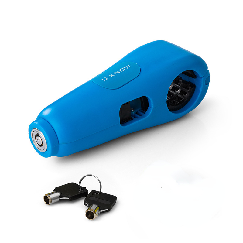 110DB alarmes son moto guidon serrure Scooter véhicule électrique vélo sûr antivol accélérateur frein serrure cadenas: Rouge