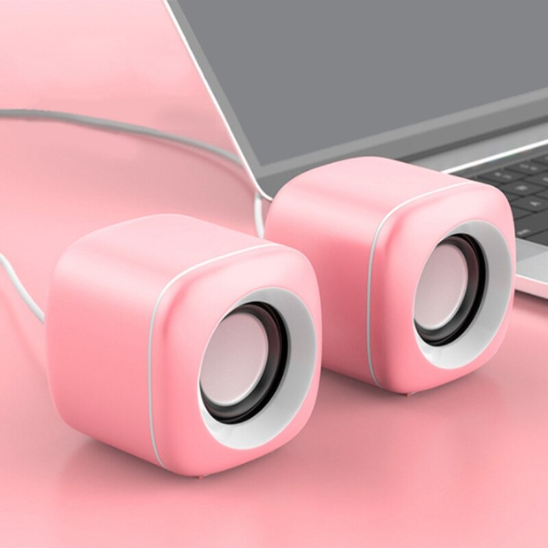 USB Wired Computer Speakers Bass Mini Subwoofer Speaker for Laptop Desktop Phone Loudspeaker