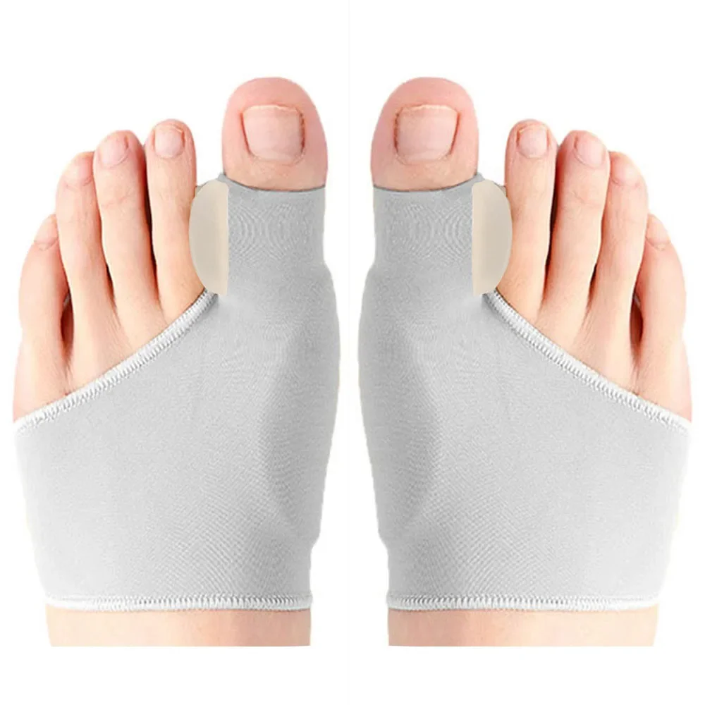 2Pcs Toe Separator Füße Knochen Daumen Teller Hallux Valgus Bunion Corrector Orthesen Korrektur Pediküre Socke Haarglätter Werkzeuge: Licht Gelb