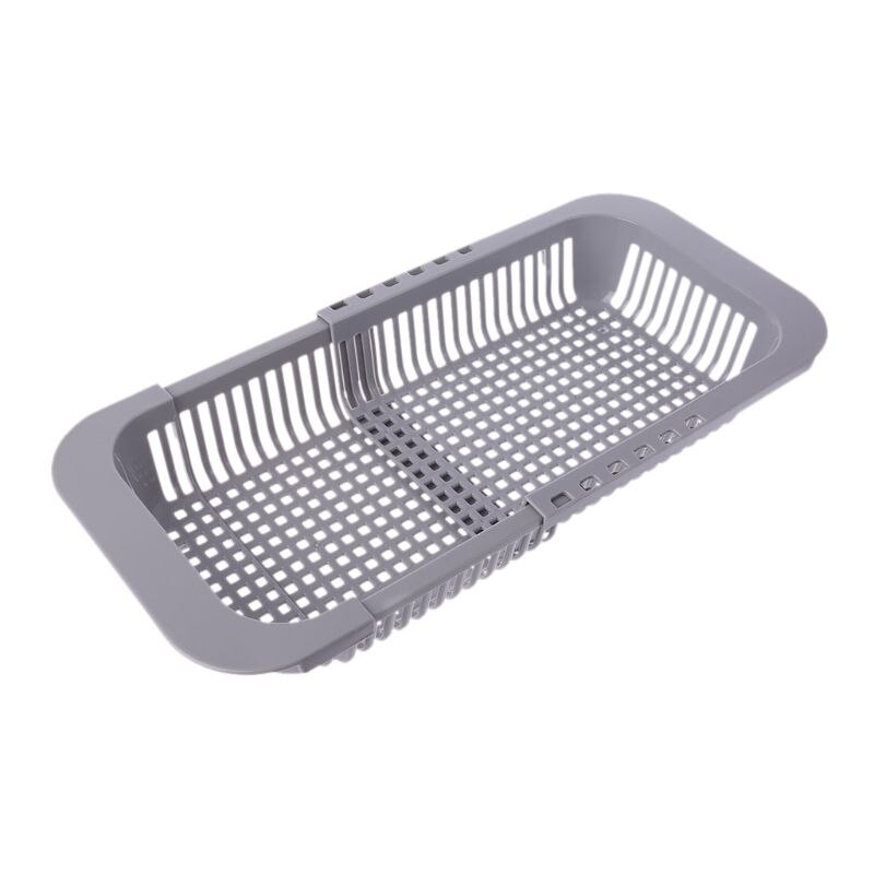 Adjustable Over Sink Dish Drying Rack Drainer Plastic Vegetables Fruit Basket Holder Kitchen Utensil Racks & Holders