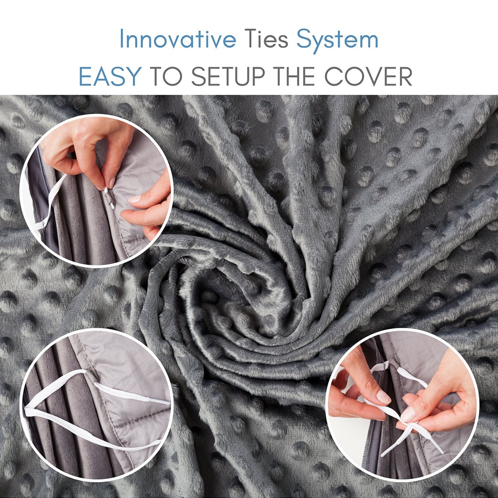 Polyester Adult Weighted Blanket Quilt Sleep Helper For Anxiety Insomnia Stress Set Bedspread Plush Cover For Bed Sofa Warm