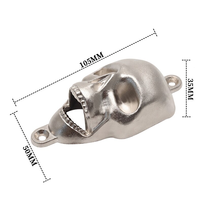 Wall Bottle Opener Skull Shaped Beer Opener Wall Mounted Bottle Opener Kitchen Tool Home Bar Wall Decorative