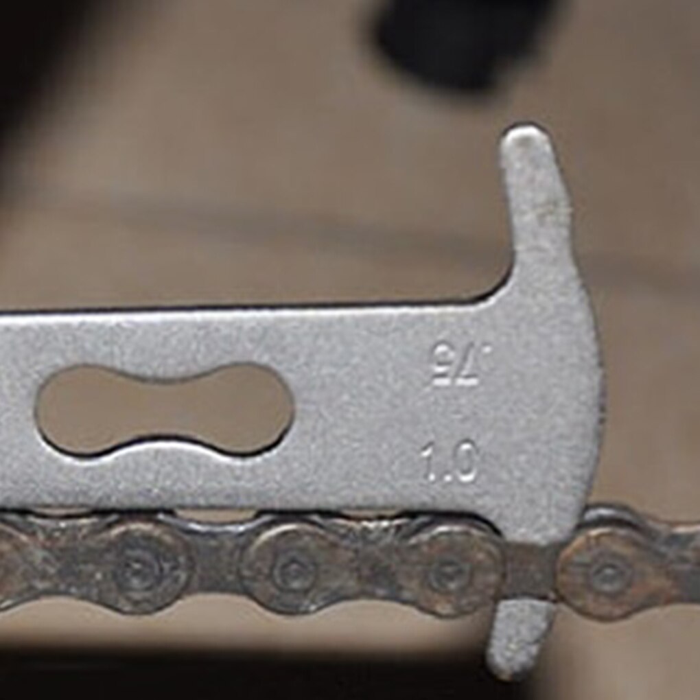 Bike Chain Checker Wear Abrasion Indicator Gauge Cycling Chain Bicycle Repair Tool Stainless Steel