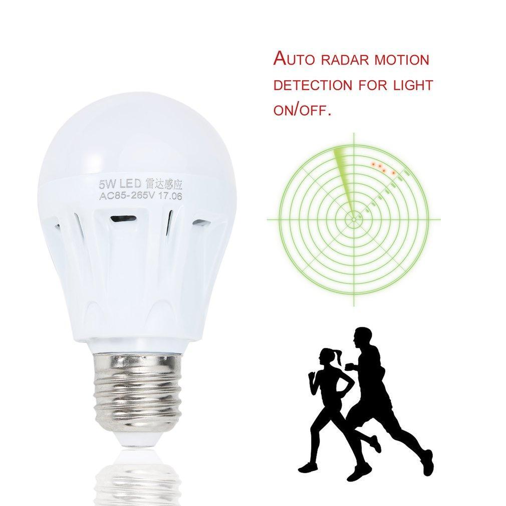 E27 LED Magnetron Radar Motion Ambient Sensor Licht Lamp AC85-265V EEN